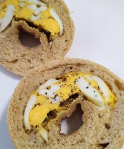 野酵黑胡椒水煮蛋貝果_天然野生酵母_天然酵母_魯邦種_貝果