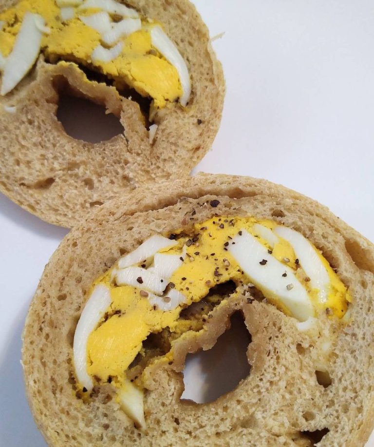 野酵黑胡椒水煮蛋貝果_天然野生酵母_天然酵母_魯邦種_貝果