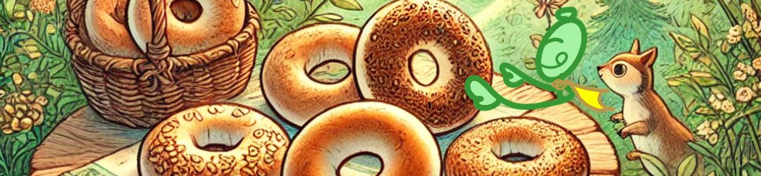 咬青山天然野酵烘焙-100%天然酵母-也稱為魯邦種, 酵種, 老麵, sourdough, 主力商品-野酵貝果